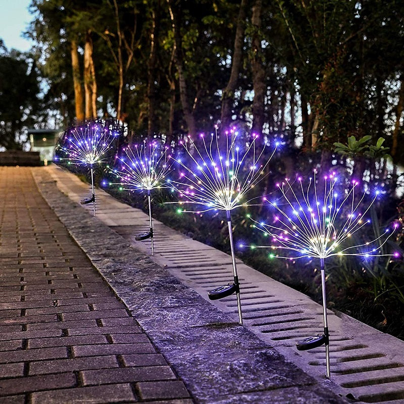 Set od 2 solarne LED lampe “Vatromet” – Magija u vašem vrtu i dvorištu