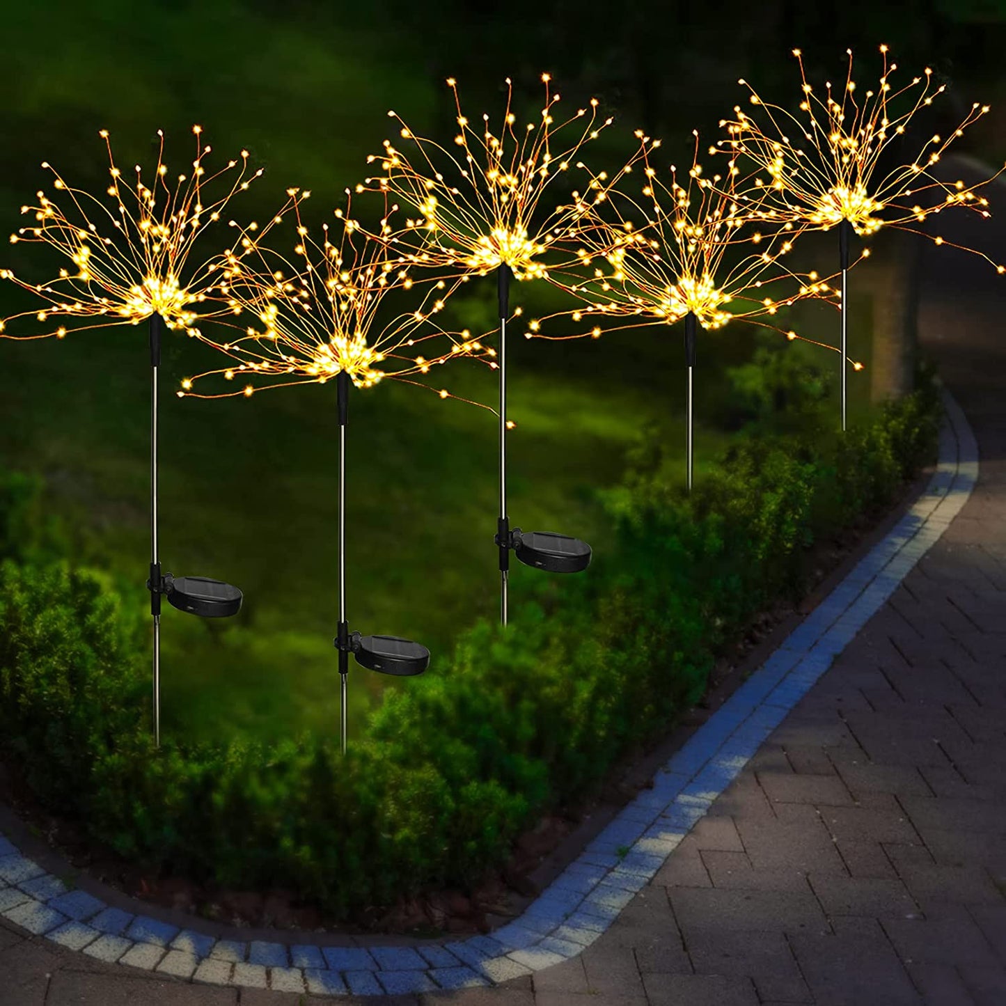 Set od 2 solarne LED lampe “Vatromet” – Magija u vašem vrtu i dvorištu