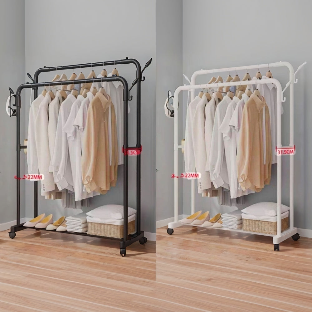 Moderni stalak za garderobu sa policama