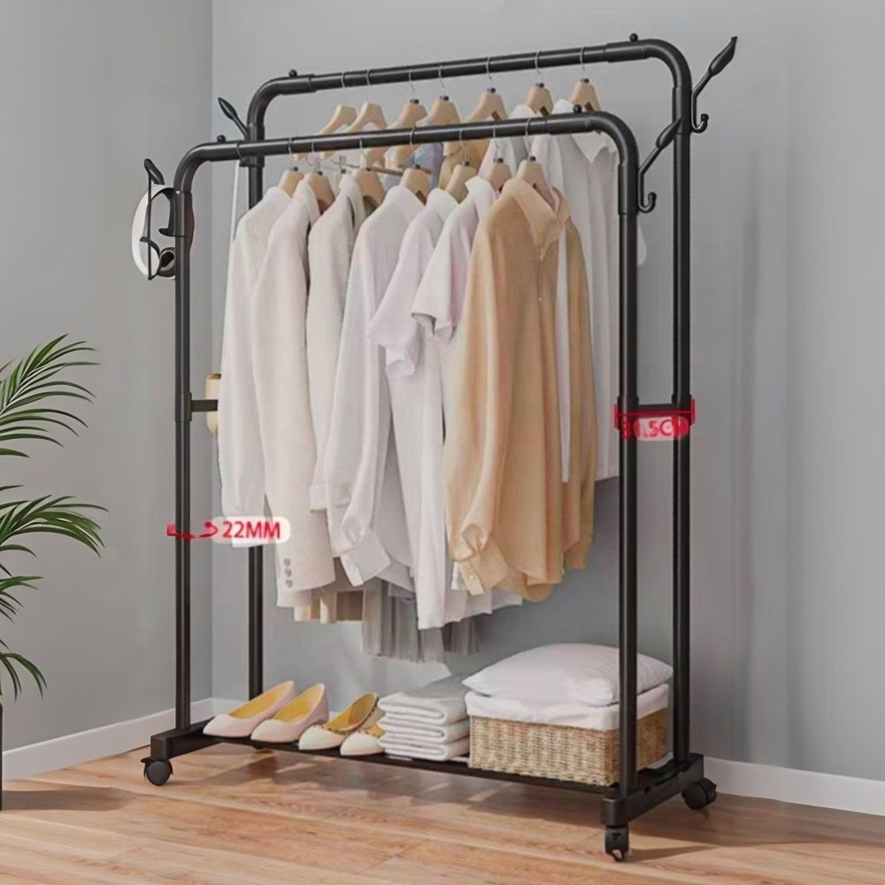 Moderni stalak za garderobu sa policama