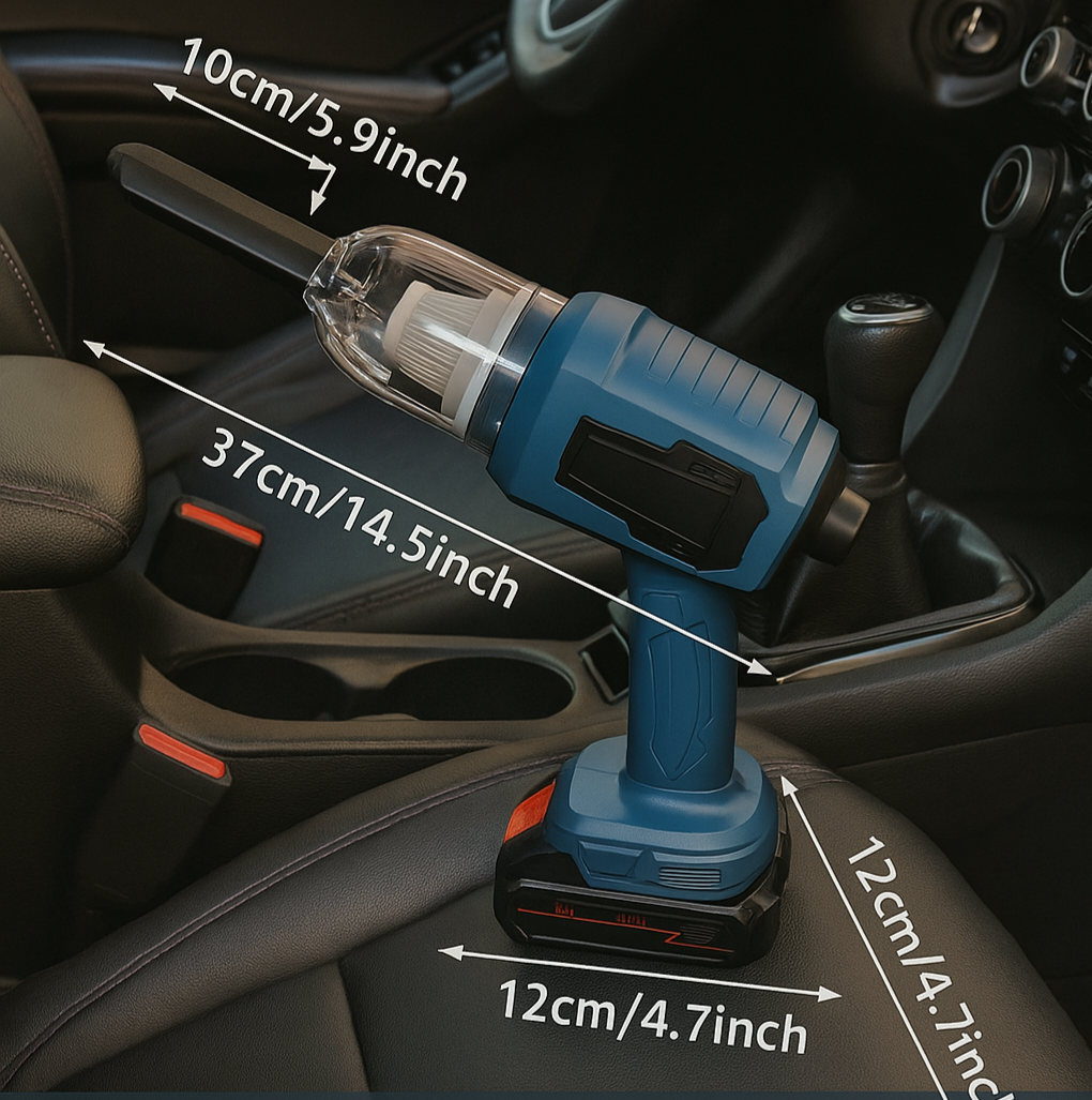 Akumulatorski prenosivi usisivač za auto – moćan i kompaktan